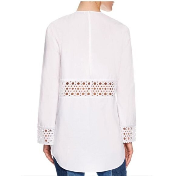 Sandro Cotton Eyelet Chairman Blouse in Ecru - New with Tag - Picture 12 of 12